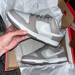 Brand new Nike dunk low moon fossil